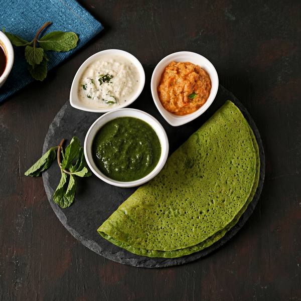 Cheese & Spinach Dosa
